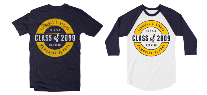 Class reunion shirt ideas