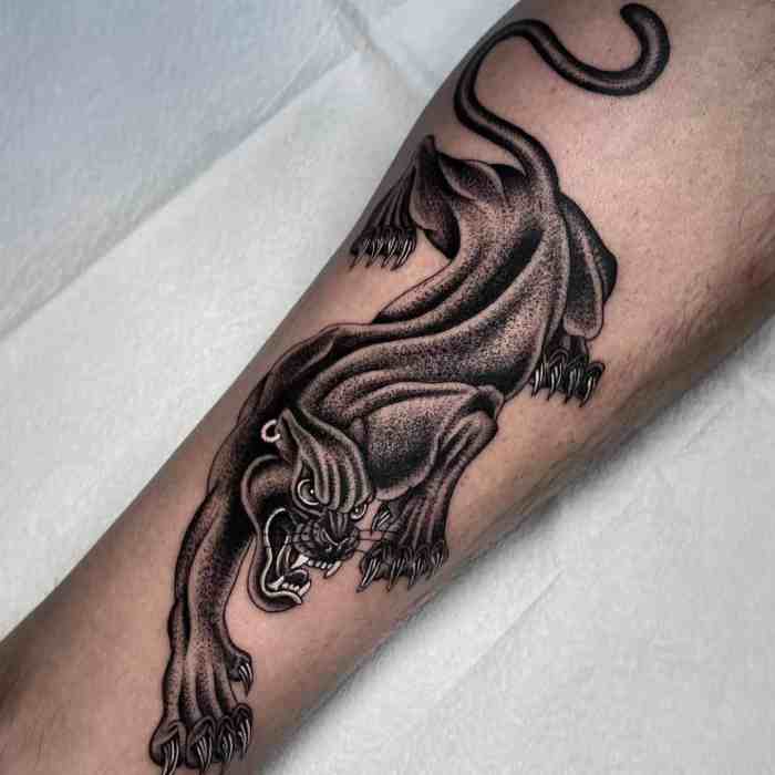 Black panther tattoo ideas