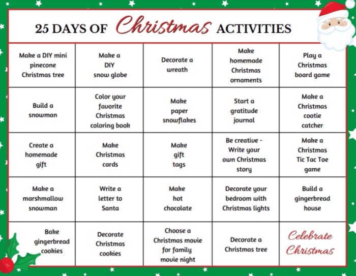 Christmas spirit week ideas