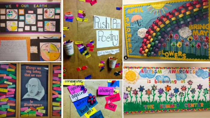 April bulletin board ideas