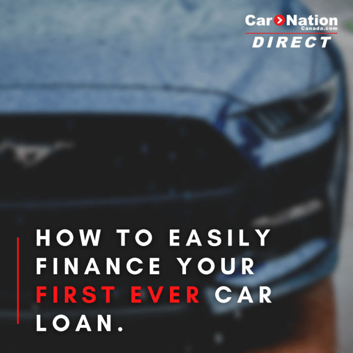 First time auto loan