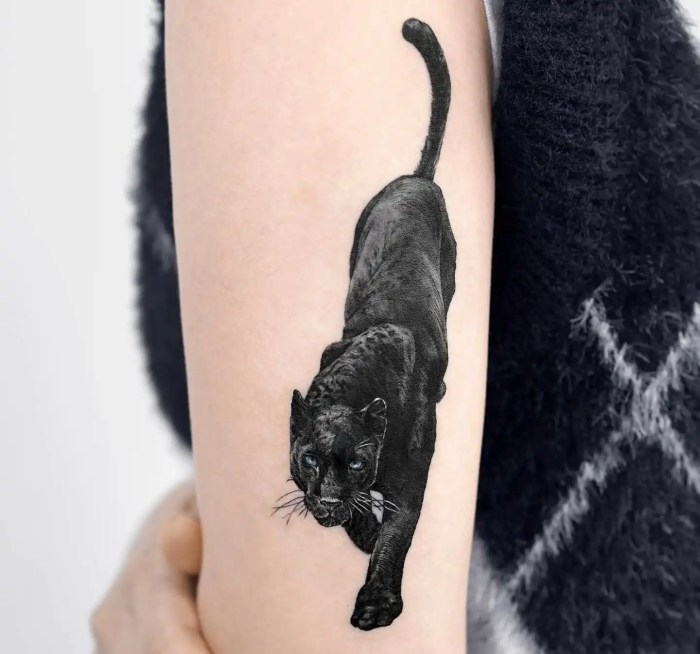 Black panther tattoo ideas