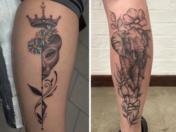 Calf tattoo ideas