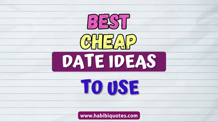 Cheap date ideas near me