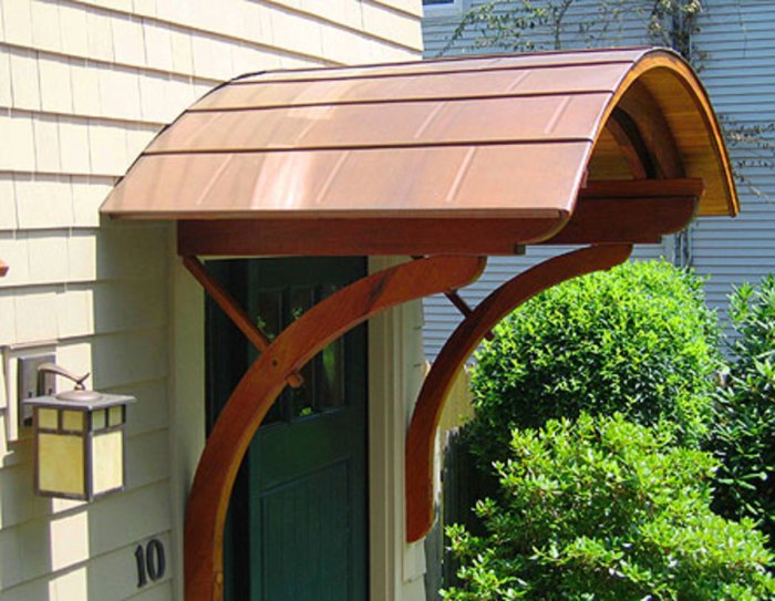 Front door awning ideas