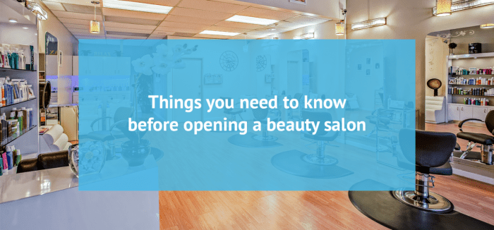 Beauty salon open house ideas