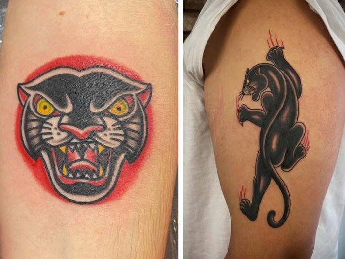 Black panther tattoo ideas