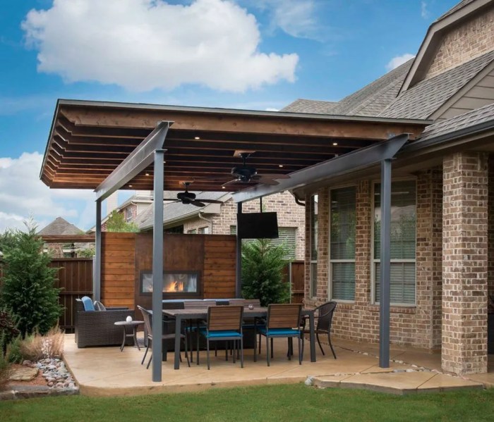 Extension patio roof ideas