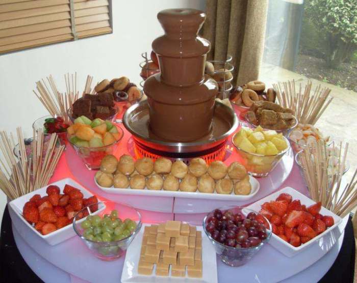 Chocolate fountain ideas