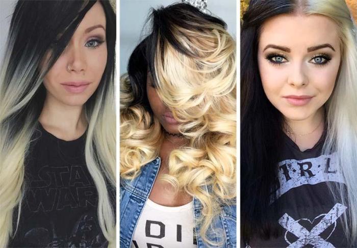 Black and blonde hair ideas