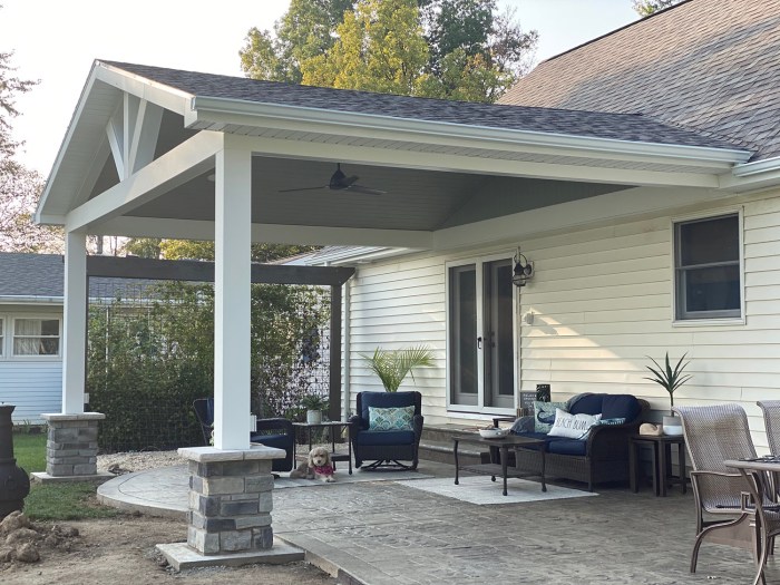 Extension patio roof ideas