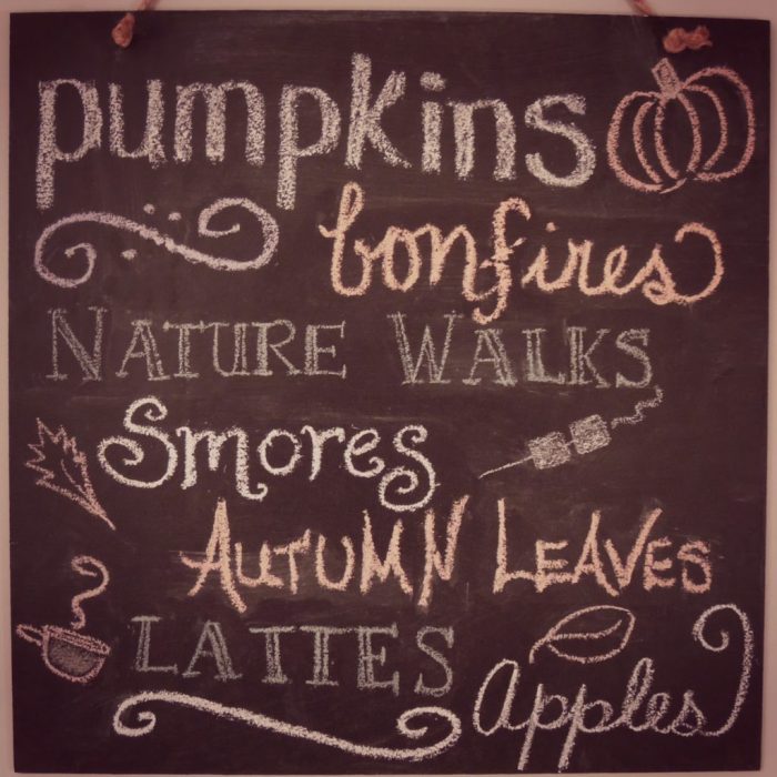 Chalkboard fall mantel harvest ideas decor make decorating ways last like smile idea thanksgiving add posies nest autumn poster dollars