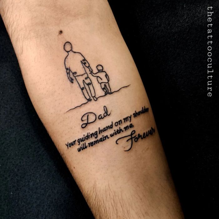 Daddy and son tattoo ideas