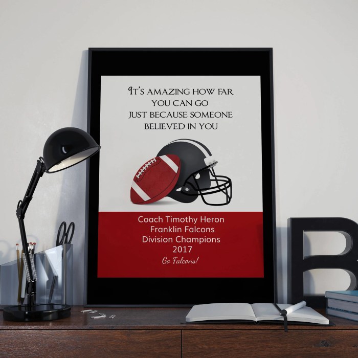 Football coach gift ideas