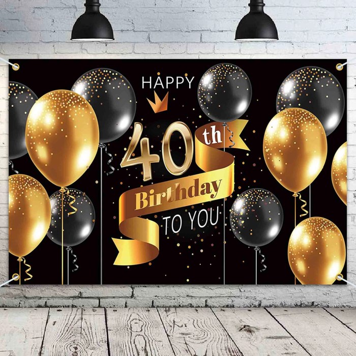 40th birthday ideas male