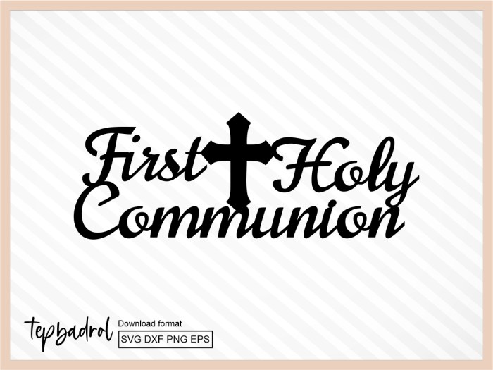 First communion banner ideas