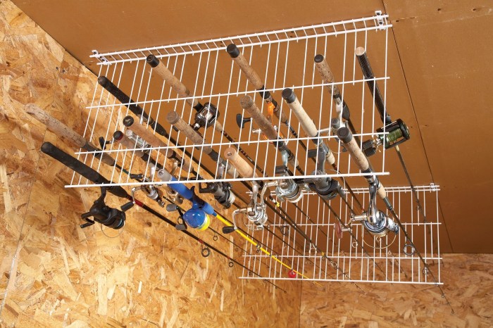 Fishing rod storage ideas