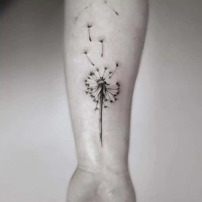 Dandelion tattoo ideas