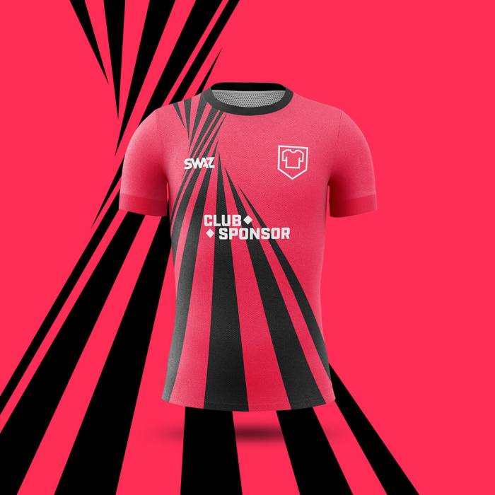 Jersey football shirt back front red vector uniform triangle vecteezy