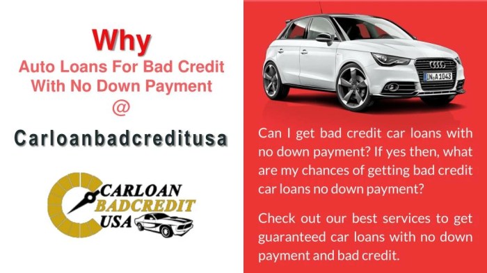 Guaranteed auto loans bad credit no money down near me