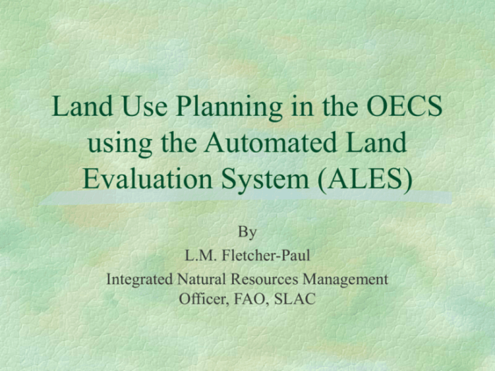 Earth control measure and Land Use Planning