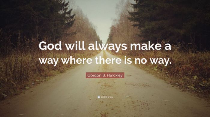 There is no way to make it to god