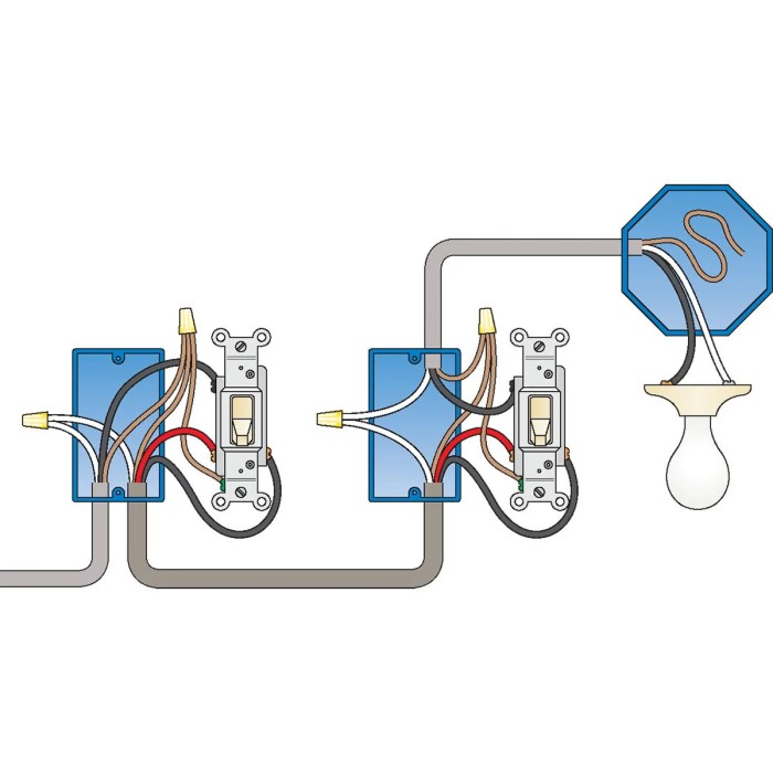 Basic 3 way switch wiring diagram