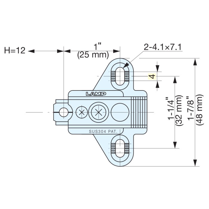 3 way adjustable byyplate assy