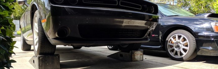 Best way to lift dodge challenger for oil change