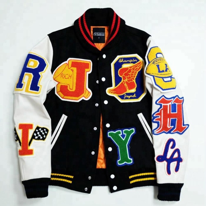 American football letterman jacket patches