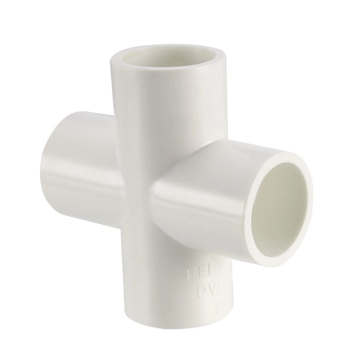 4 way pvc fitting