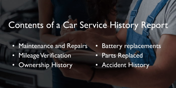 Request vehicle service history from chevy