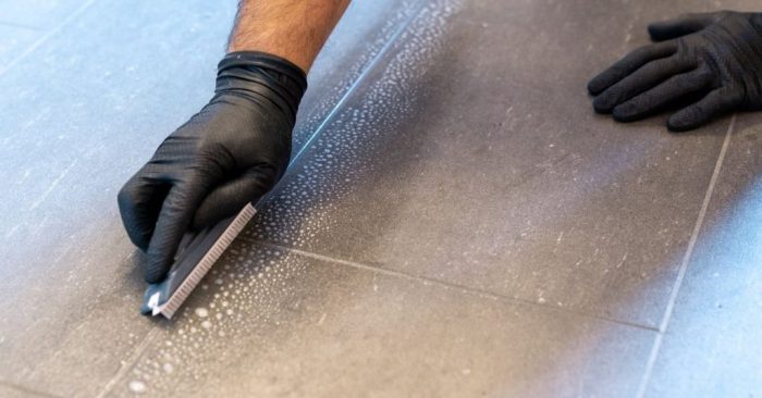 Easiest way to clean grout without scrubbing