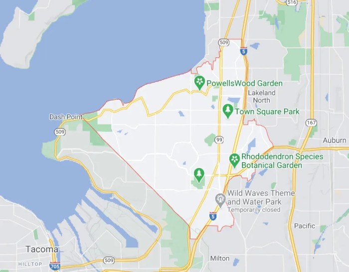 Federal way forecast weather map location guide places close other street