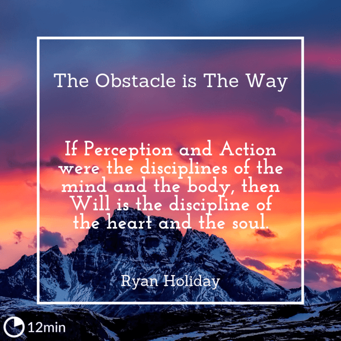 The obstacle is the way quotes