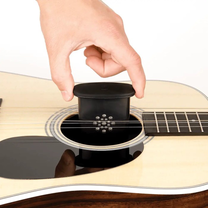 Two way guitar soundhole humidifier