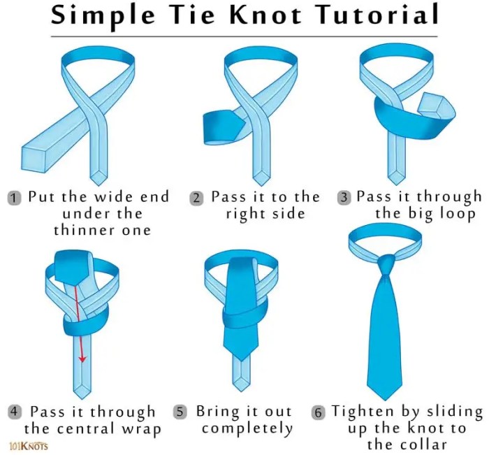 Ways to tie a necktie