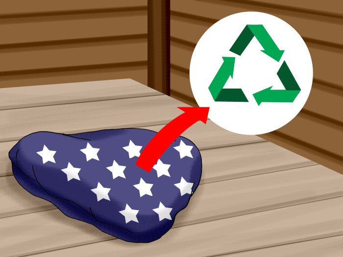 Correct way to dispose of the american flag