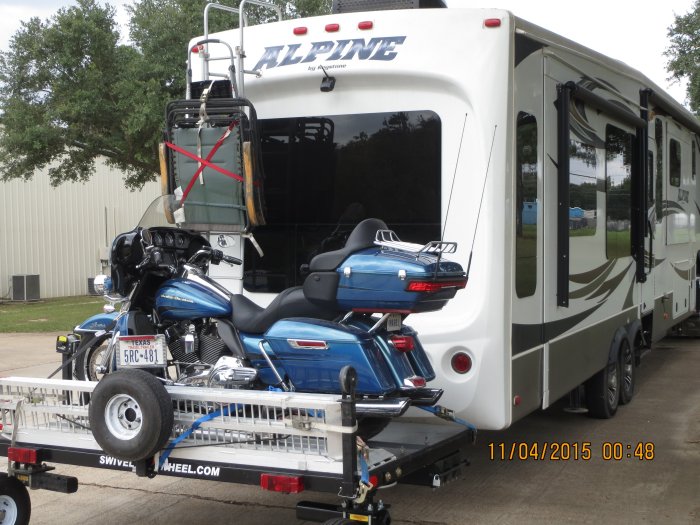 Best way to haul a motorcycle behind a jeep