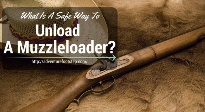 Safe muzzleloader choose board unload survival way hunting