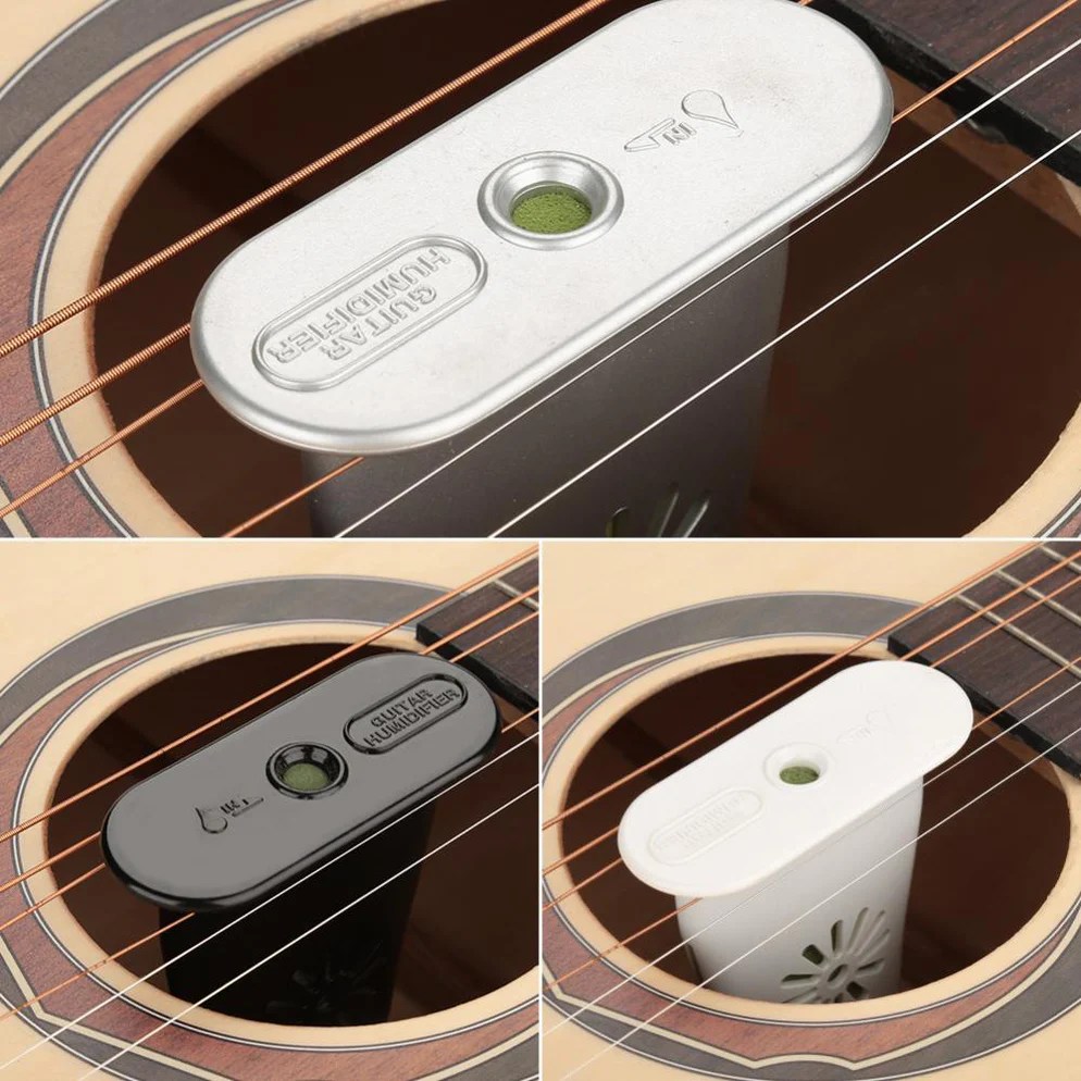 Two way guitar soundhole humidifier