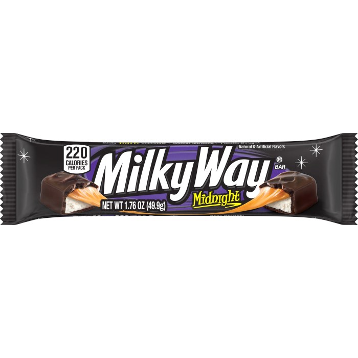 Milky way midnight candy bars