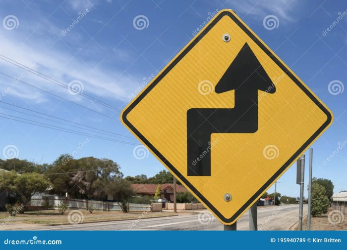 Turn right sign sharp traffic signs yellow w1 1r symbol