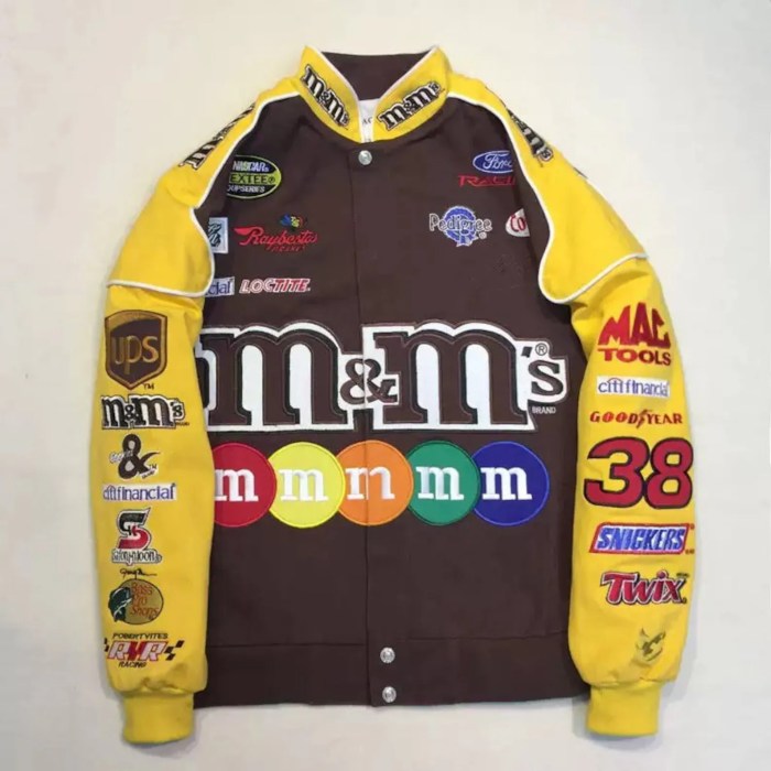 Nascar jacket m&m