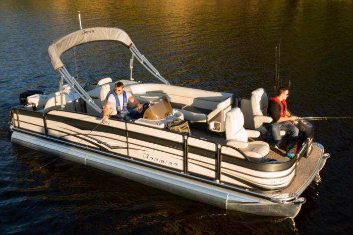 2015 premier 22' cast-a-way pontoon boat value