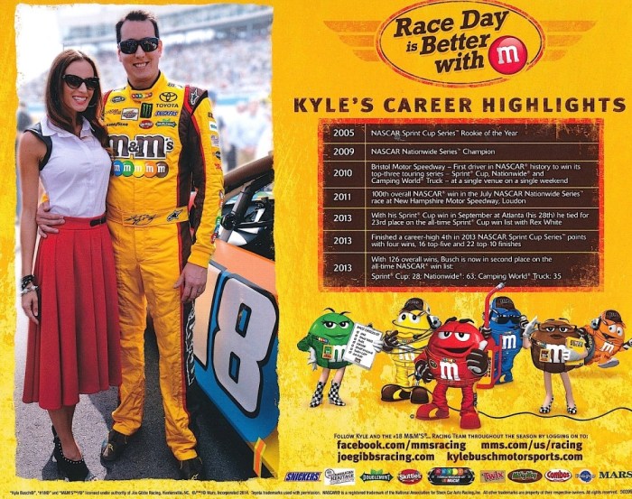 Busch kyle 8x10 signed autographed promo nascar card