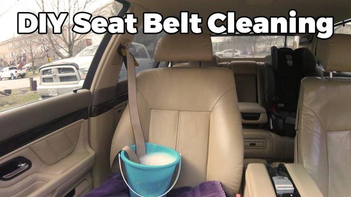 What is best way to clean seatbelts