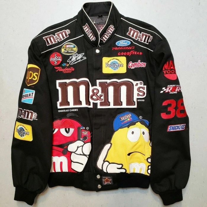 Nascar jacket m&m