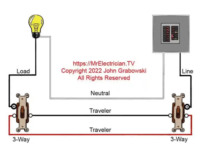 Wire diagram 3 way switch