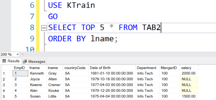 Easier way to filer by ssn in sql